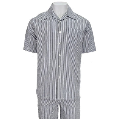 Black Seersucker 2pc Set 1   - from alligatorwarehouse.com