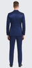Tazzio Men's Blue Satin Double Breasted 3-Piece Skinny Fit Suit with Peak Lapel Vest & Matching Bowtie – Formal Tuxedo Style 3 M390SK-05-38R  - from alligatorwarehouse.com