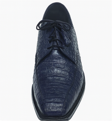 Los Altos Blue  Crocodile Bike Toe Shoes