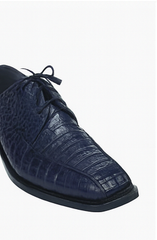 Los Altos Blue  Crocodile Bike Toe Shoes