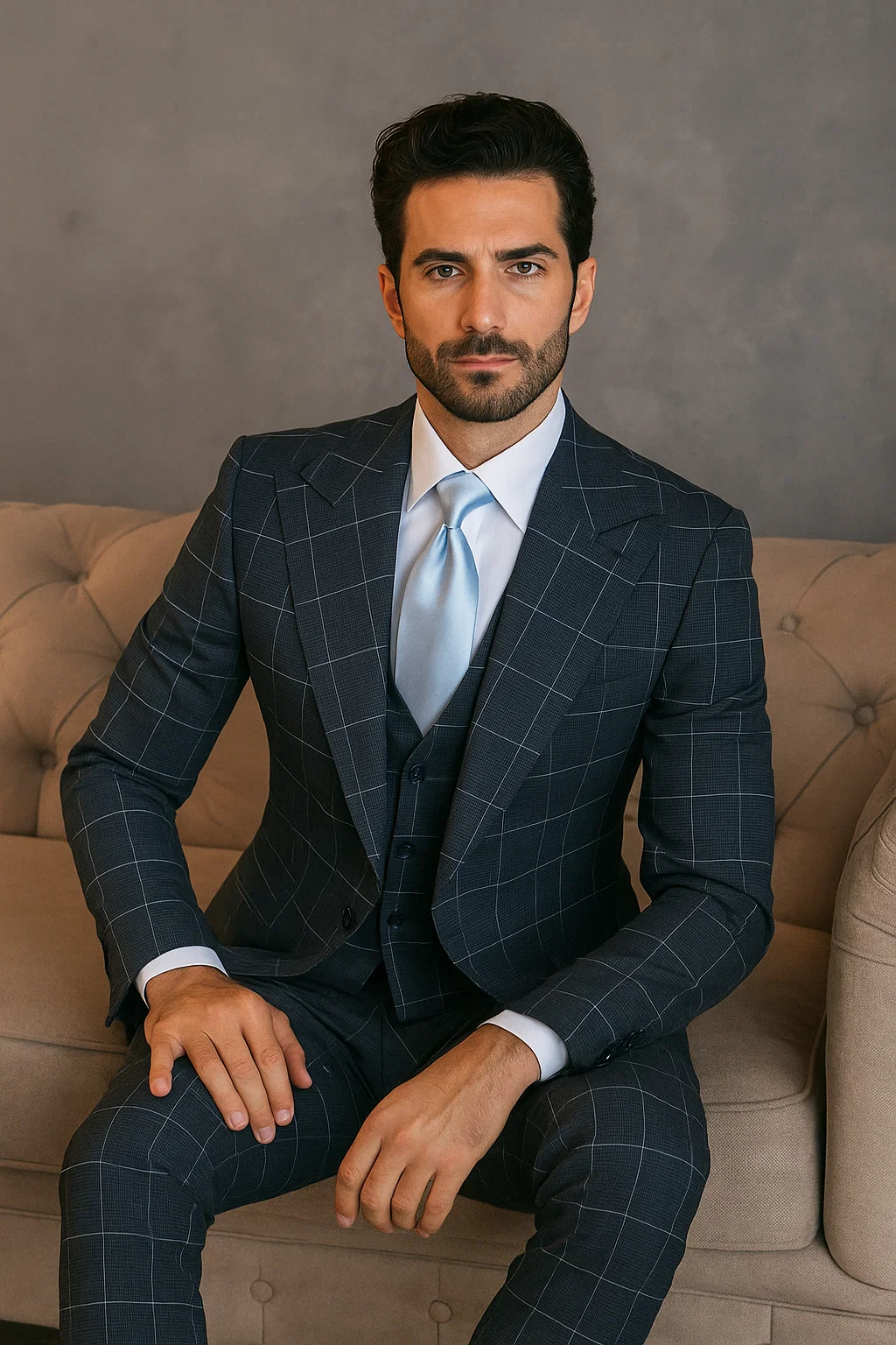  Classic Fit in Navy by Rossiman