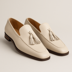Mezlan Javea Bone Classic Tassel Loafer