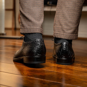 Marco_Di_Milano Bono Black Leather Luxury Shoe
