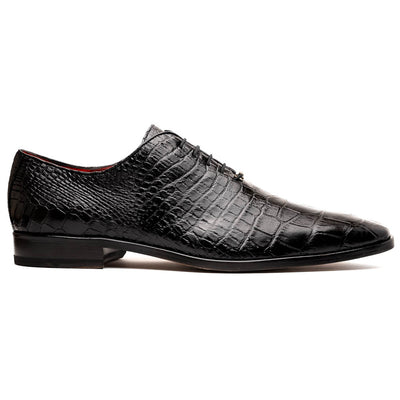 Marco Di Milano Bono Black Alligator Wholecut Oxfords 1 BONO_ALLIGATOR_BLACK_8  - from alligatorwarehouse.com