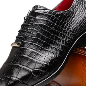 Marco_Di_Milano Bono Black Leather Luxury Shoe