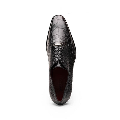 Marco Di Milano Bono Black Alligator Wholecut Oxfords 4 BONO_ALLIGATOR_BLACK_8  - from alligatorwarehouse.com