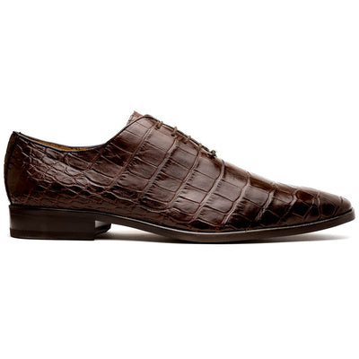 Marco Di Milano Bono Brown Alligator Wholecut Oxfords 1 BONO_ALLIGATOR_BROWN_8  - from alligatorwarehouse.com