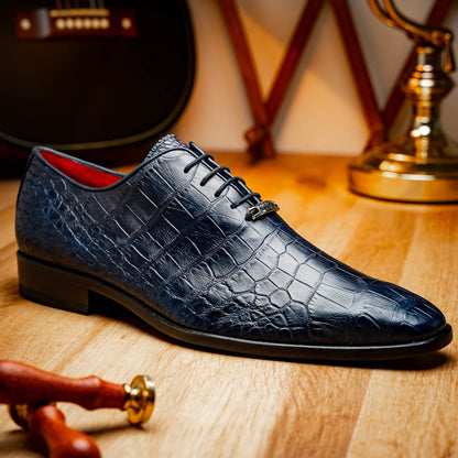 Marco Di Milano Bono Navy Leather Oxford