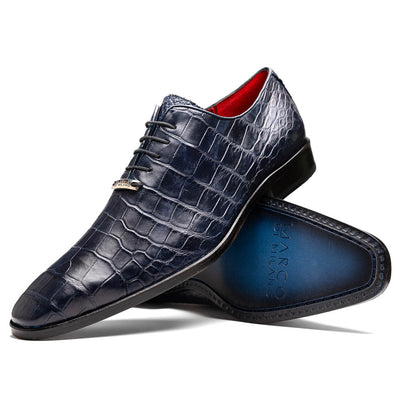 Marco Di Milano Bono Navy Alligator Wholecut Oxfords 2 BONO_ALLIGATOR_NAVY_8  - from alligatorwarehouse.com
