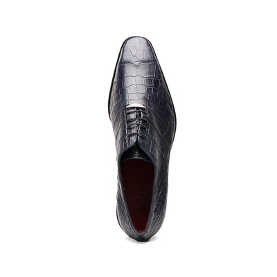 Marco Di Milano Bono Alligator Wholecut Oxfords Navy