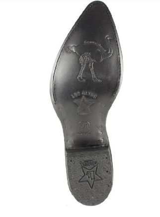 Botas de Avestruz Original Horma Puntal  -B