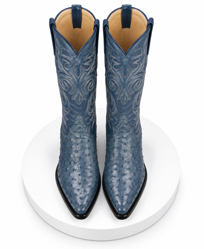 Botas de Avestruz Original Horma Puntal  -B
