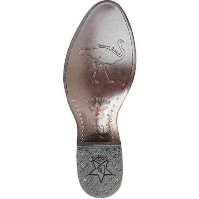 Botas de Avestruz Pata Punta Redonda LAB-650503 8 LAB-650503-060  - from alligatorwarehouse.com