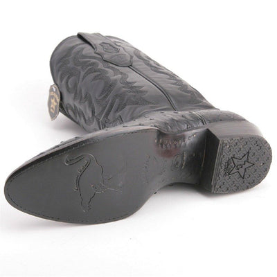 Botas de Avestruz Original Punta Redonda LAB-650305 8 LAB-650305-060  - from alligatorwarehouse.com