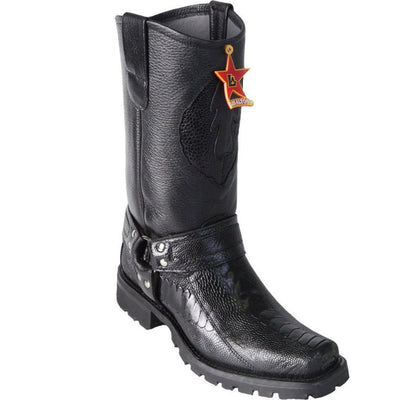 Botas de Avestruz Pata Biker para Motociclista LAB 1   - from alligatorwarehouse.com