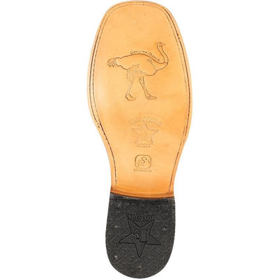 Botas de Avestruz Pata con Venado Horma Amplia LAB-82F0516 2 LAB-82F0516-060  - from alligatorwarehouse.com