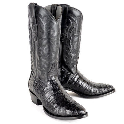 Botas de Cocodrilo Caiman Panza Horma Redonda LAB-658205 1 LAB-658205-060  - from alligatorwarehouse.com