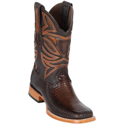 Botas de Armadillo Lizard con Venado Horma Ranchera Cuadrada LAB 1   - from alligatorwarehouse.com