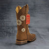 Botas Altas de Cuero con Flores para Mujer en Horma Rodeo 4   - from alligatorwarehouse.com
