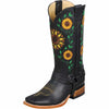 Botas de Cuero con Girasoles para Mujer en Horma Rodeo 2   - from alligatorwarehouse.com
