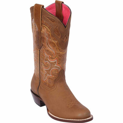 Botas de Cuero Crazy para Mujer en Horma Oval 1   - from alligatorwarehouse.com