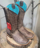 Botas de Cuero Crazy para Mujer en Horma Rodeo Cafe 2   - from alligatorwarehouse.com