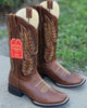 Botas Altas de Cuero Grasso para Mujer en Horma Rodeo Color Cafe