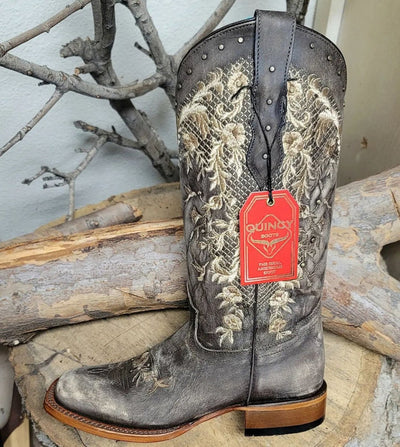 Botas de Cuero Lijado para Mujer en Horma Rodeo Color Choco 6   - from alligatorwarehouse.com