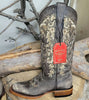 Botas de Cuero Lijado para Mujer en Horma Rodeo Color Choco 6   - from alligatorwarehouse.com