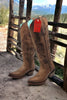 Botas Altas de Cuero Original para Mujer Color Miel 3   - from alligatorwarehouse.com