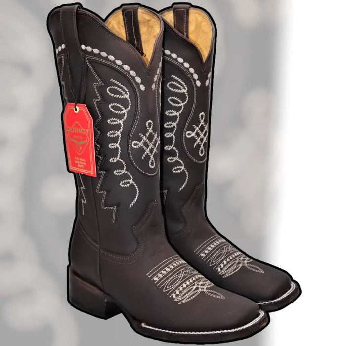 Botas Altas de Cuero Original para Mujer en Horma Rodeo Chocolate