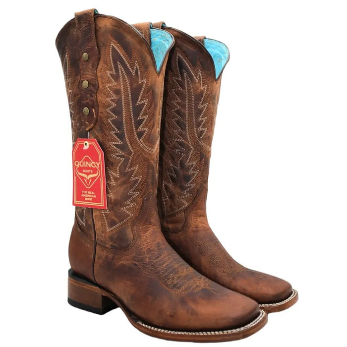 Botas de Cuero Original para Mujer en Horma Rodeo Color Miel