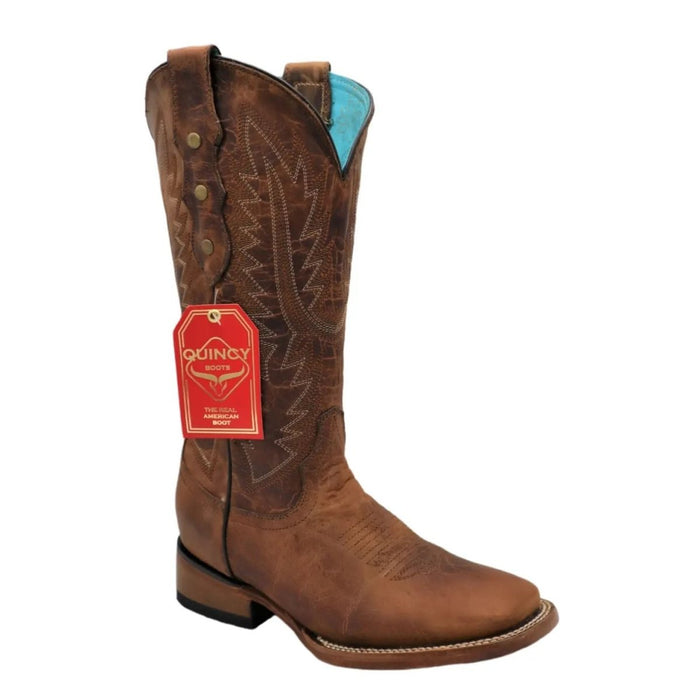 Botas de Cuero Original para Mujer en Horma Rodeo Color Miel