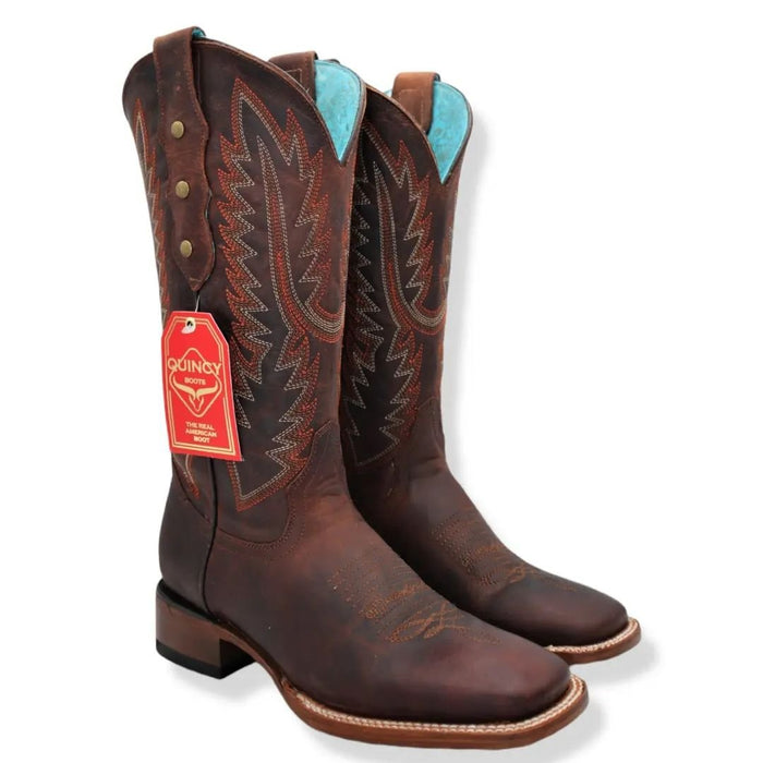 Botas Altas de Cuero Original para Mujer en Horma Rodeo Color Shedron 1   - from alligatorwarehouse.com