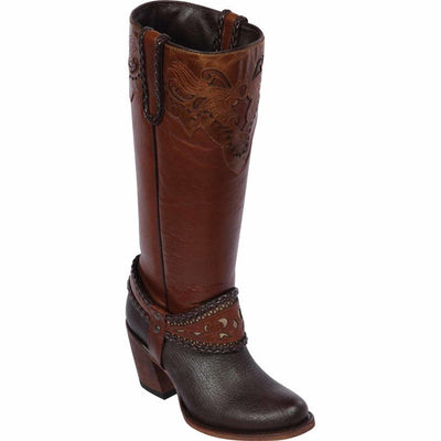 Botas de Cuero para Mujer en Horma Oval 1   - from alligatorwarehouse.com