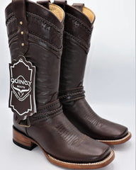 Botas Altas de Cuero para Mujer en Horma Rodeo