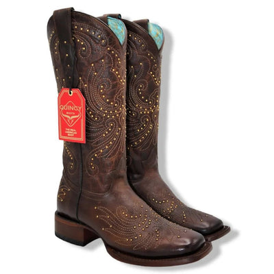 Botas de Cuero Volcano para Mujer en Horma Rodeo Chocolate 1   - from alligatorwarehouse.com