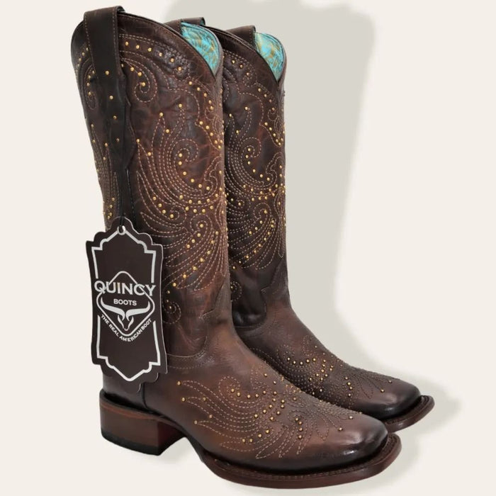Botas de Cuero Volcano para Mujer en Horma Rodeo Chocolate 2   - from alligatorwarehouse.com
