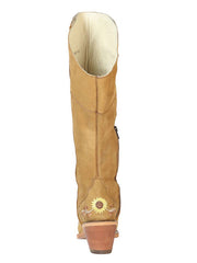 Botas Altas de Cuero Original para Mujer Color Rosa