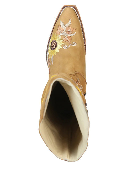 Botas Altas de Cuero Original para Mujer Color Rosa