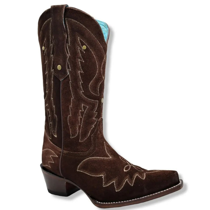 Botas de Gamuza Original para Mujer en Punta Recortada