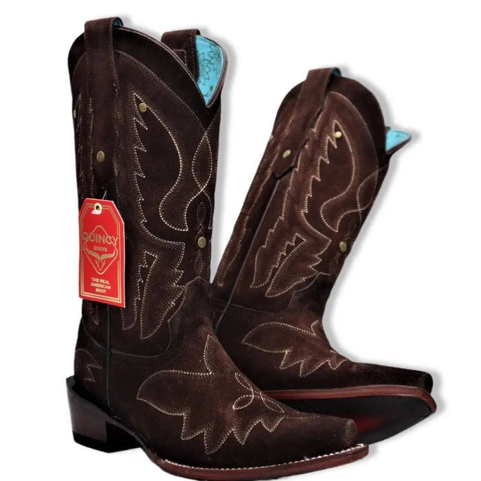 Botas de Gamuza Original para Mujer en Punta Recortada