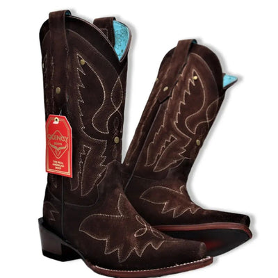 Botas de Gamuza Original para Mujer en Punta Recortada 2   - from alligatorwarehouse.com