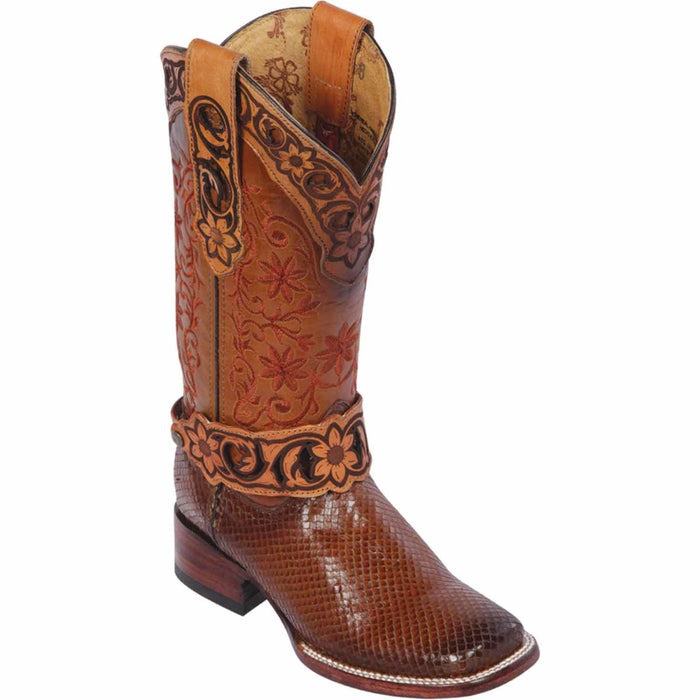 Botas de Piton Grabado para Mujer en Horma Rodeo