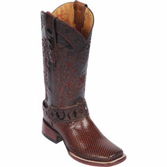 Botas de Piton Grabado para Mujer en Horma Rodeo