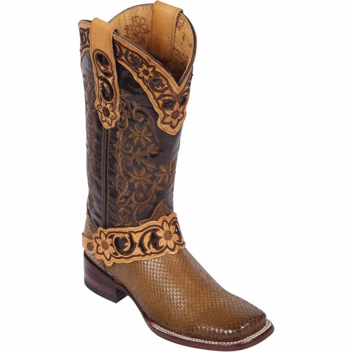 Botas de Piton Grabado para Mujer en Horma Rodeo