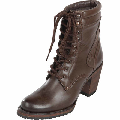 Botas Cortas de Cuero Belmont para Mujer en Horma Oval 1   - from alligatorwarehouse.com
