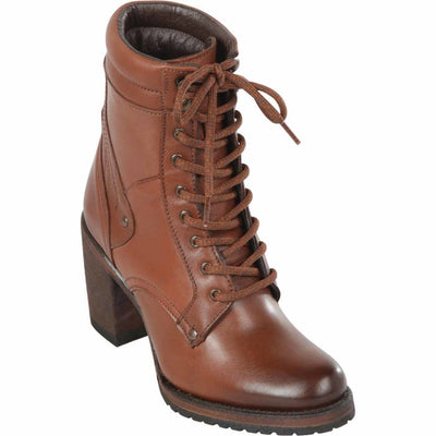 Botas Cortas de Cuero Belmont para Mujer en Horma Oval 1   - from alligatorwarehouse.com