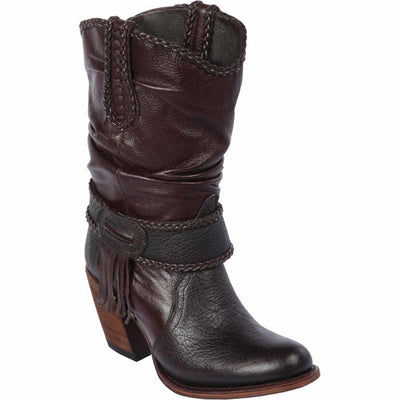 Botas Cortas de Cuero para Mujer en Horma Oval 1   - from alligatorwarehouse.com
