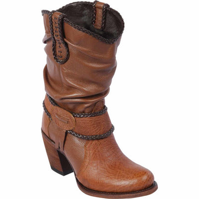 Botas Cortas de Cuero para Mujer en Horma Oval 1   - from alligatorwarehouse.com